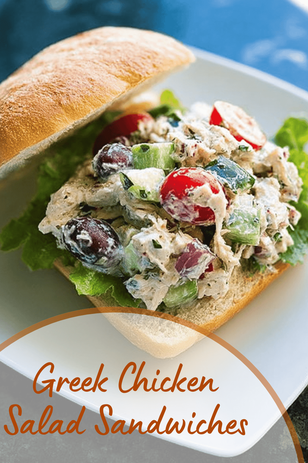 Greek Chicken Salad Sandwiches