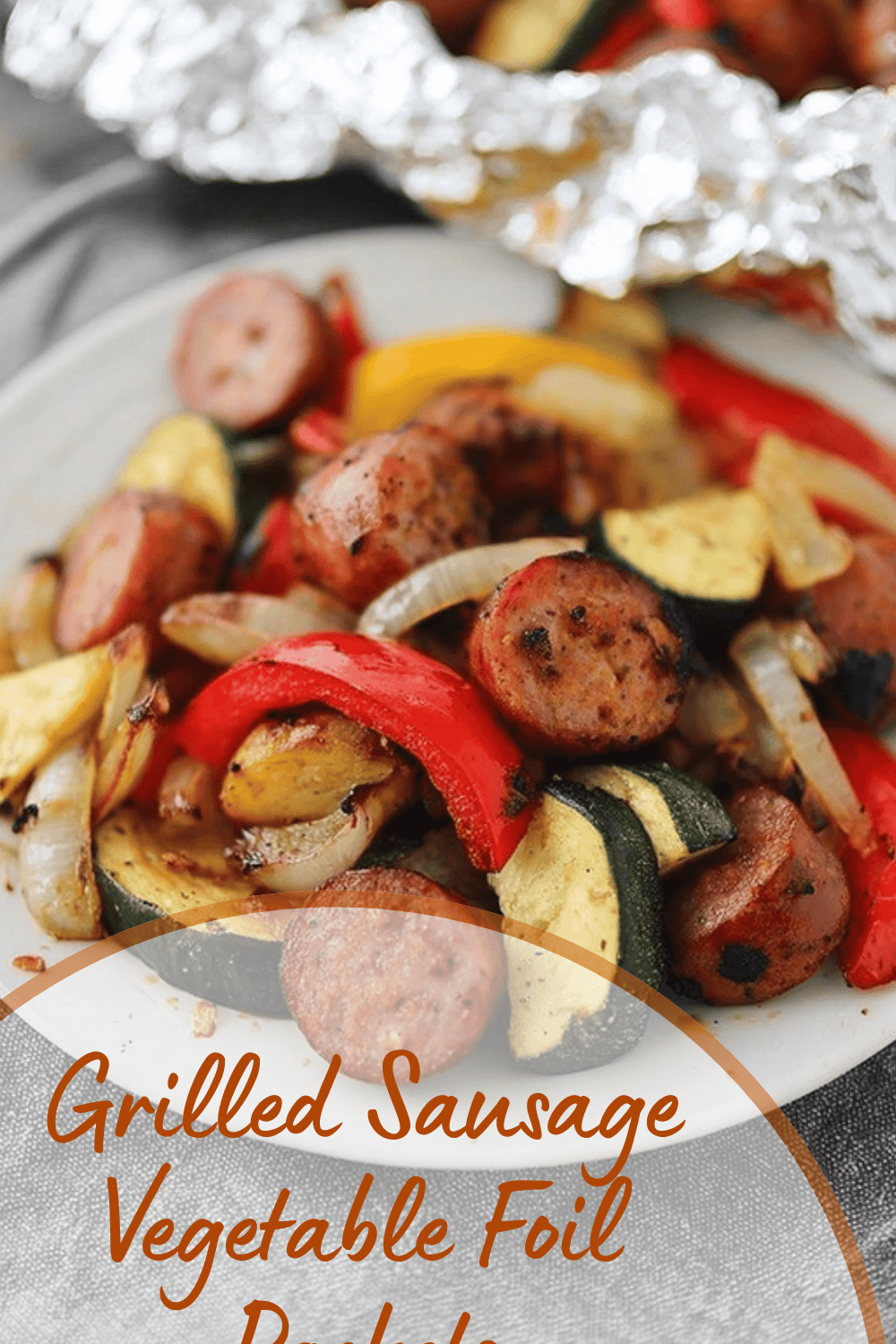 Grilled Sausage Vegetable Foil Packets