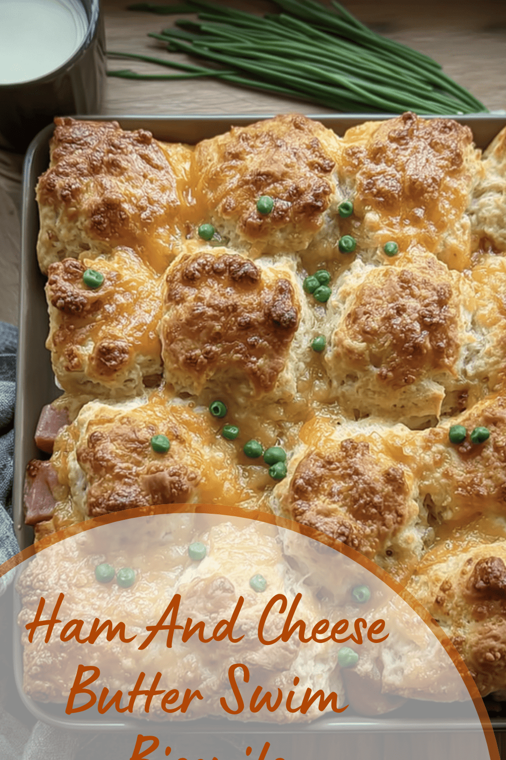 Ham And Cheese Butter Swim Biscuits