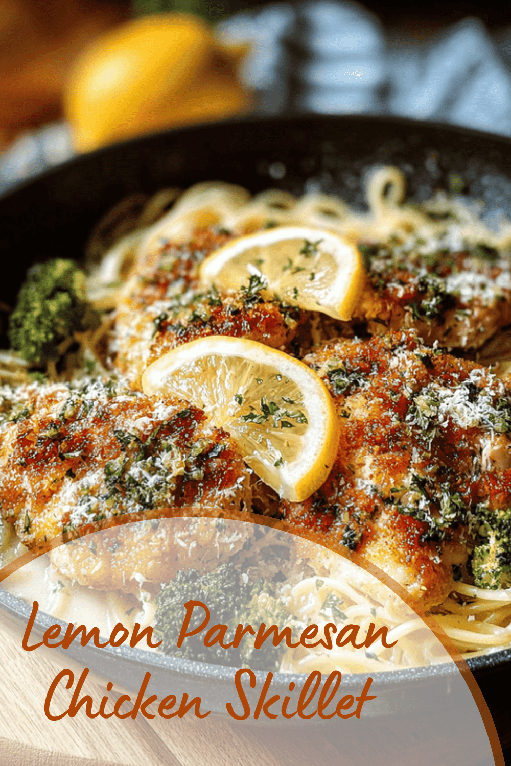 Lemon Parmesan Chicken Skillet