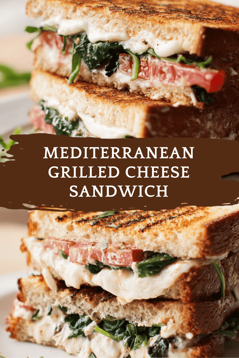 Mediterranean Grilled Cheese Sandwich