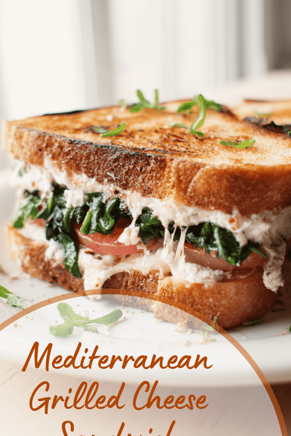 Mediterranean Grilled Cheese Sandwich