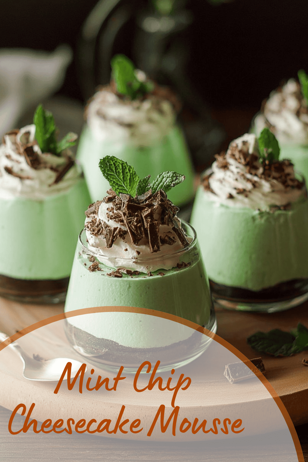 Mint Chip Cheesecake Mousse
