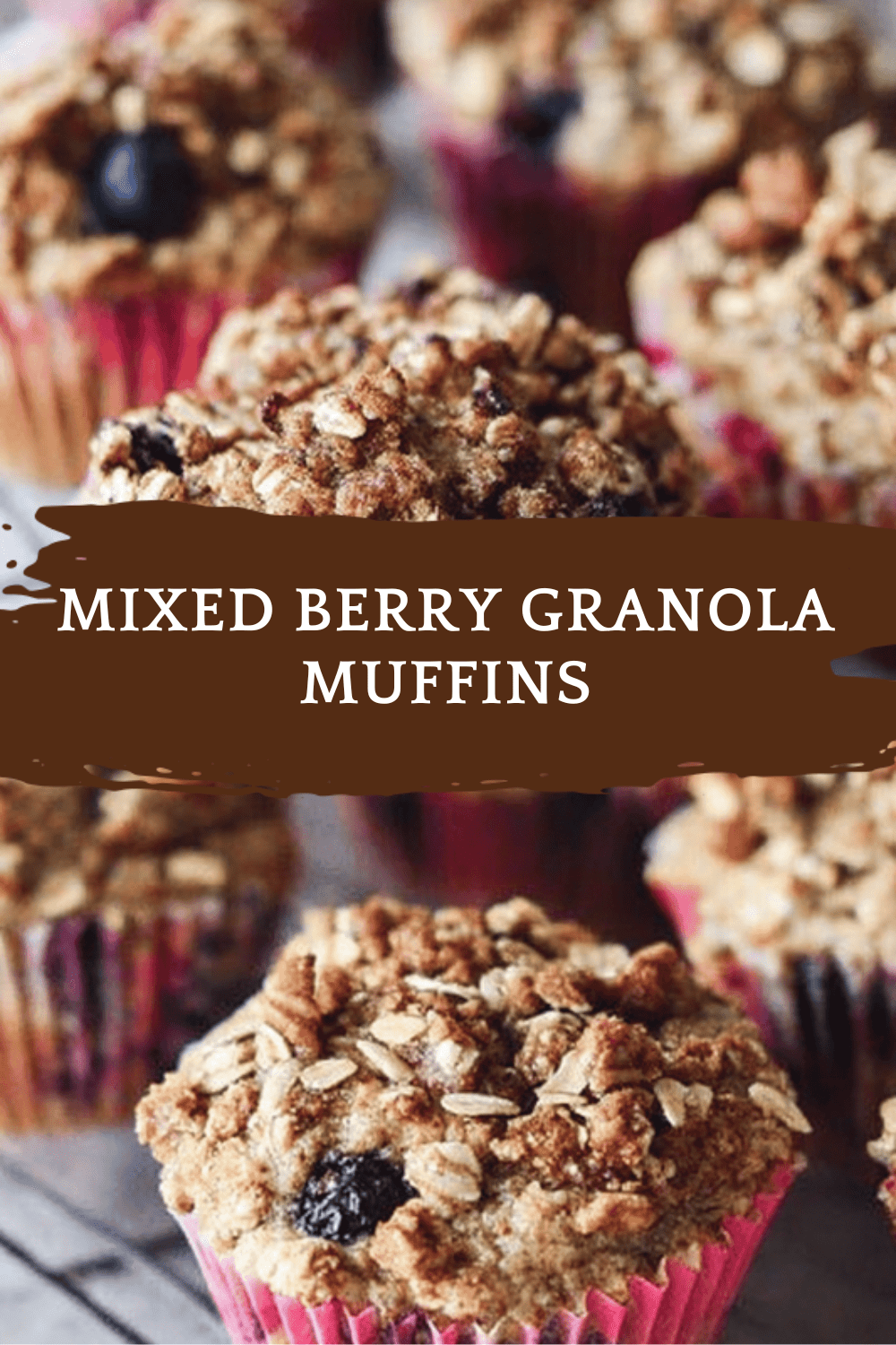 Mixed Berry Granola Muffins