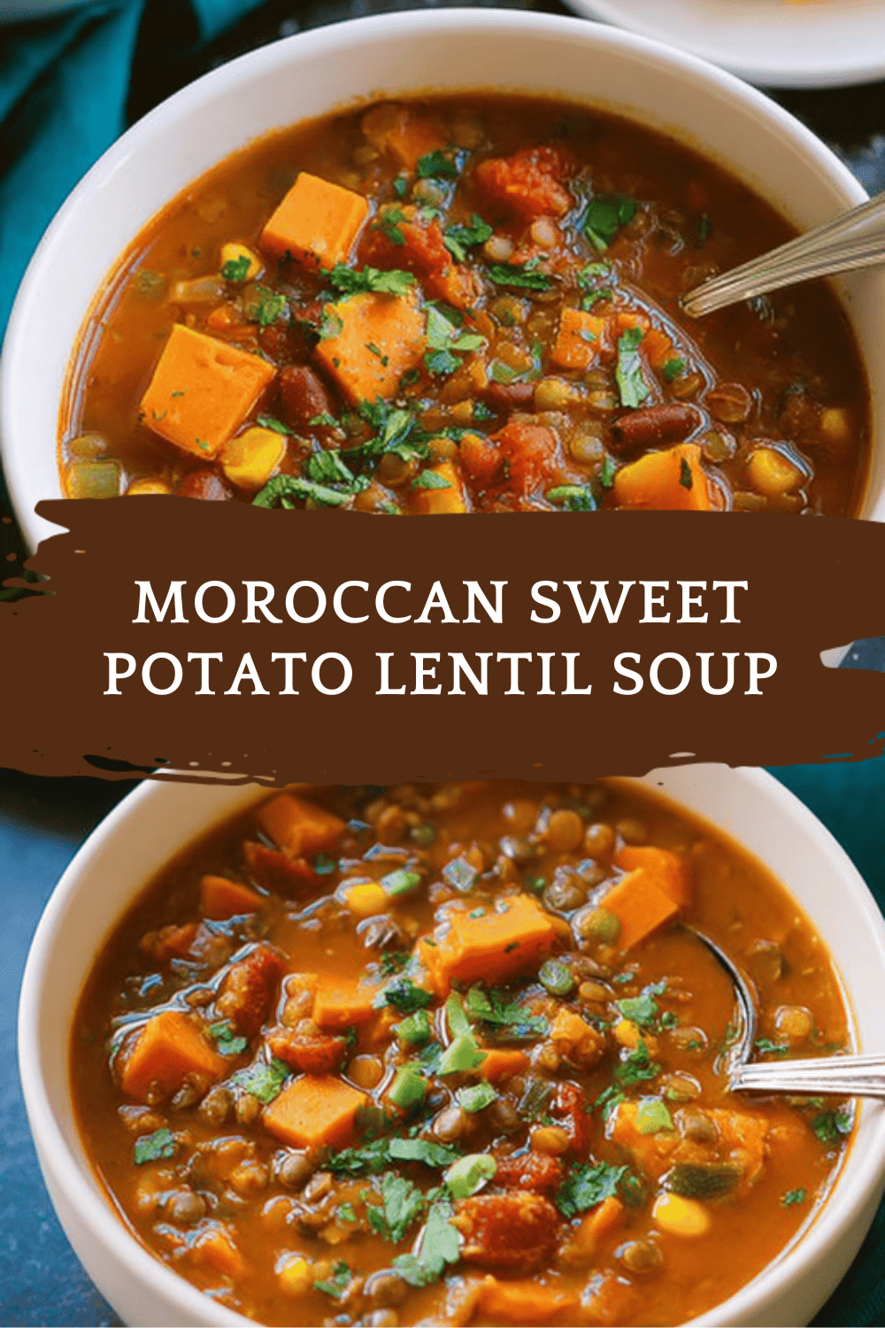 Moroccan Sweet Potato Lentil Soup