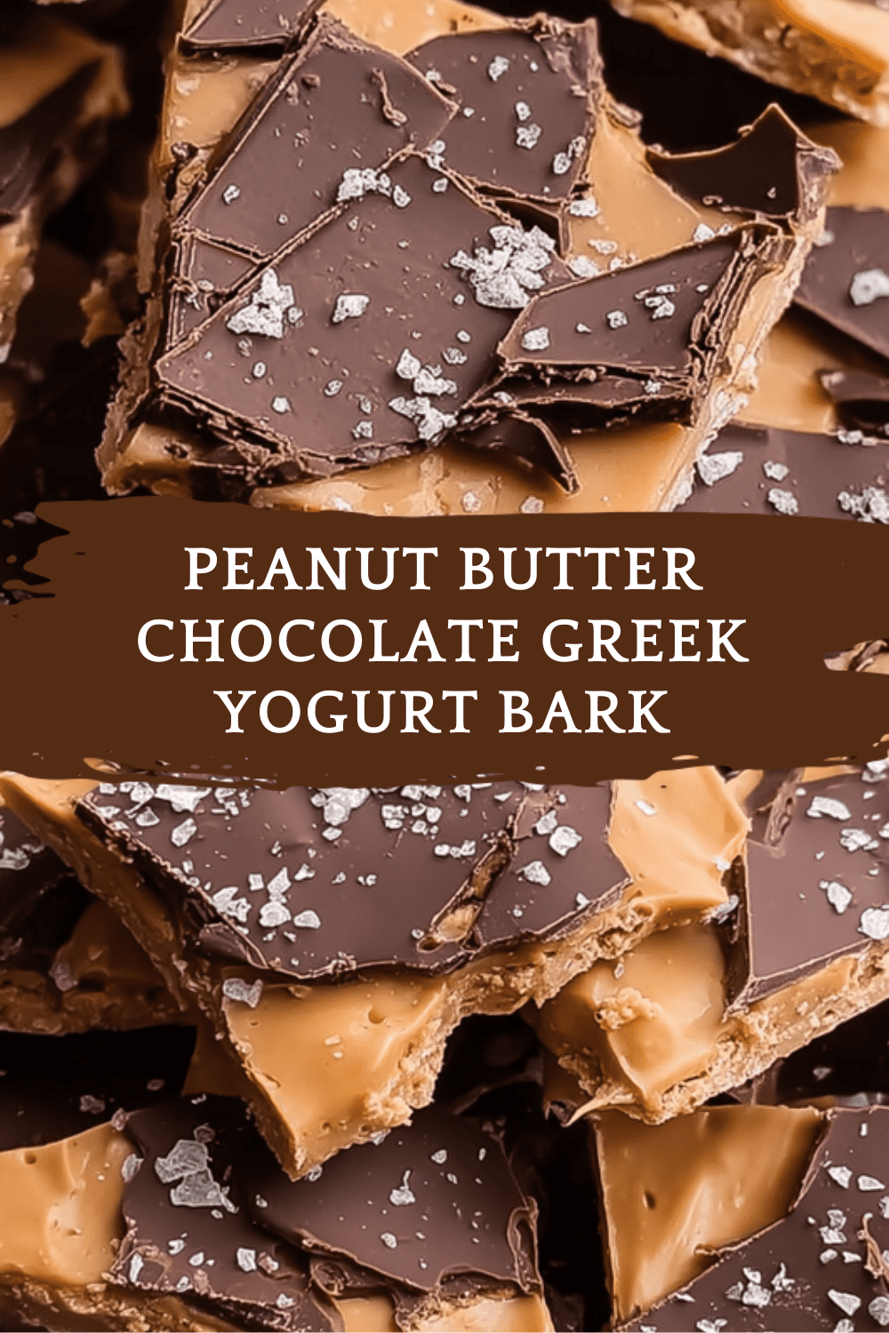 Peanut Butter Chocolate Greek Yogurt Bark