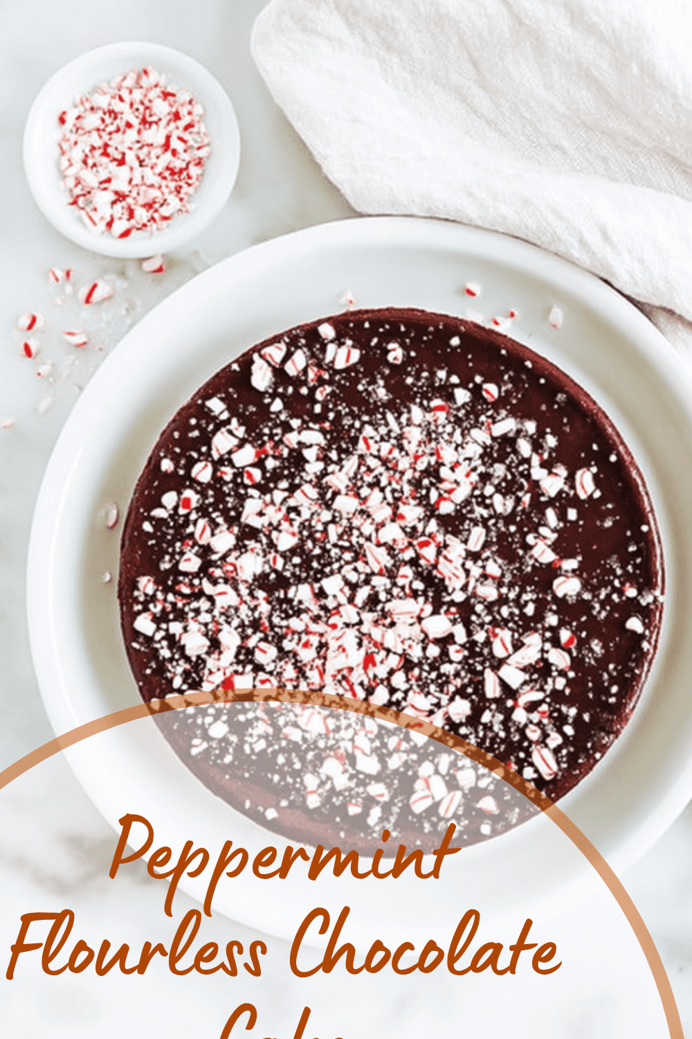 Peppermint Flourless Chocolate Cake
