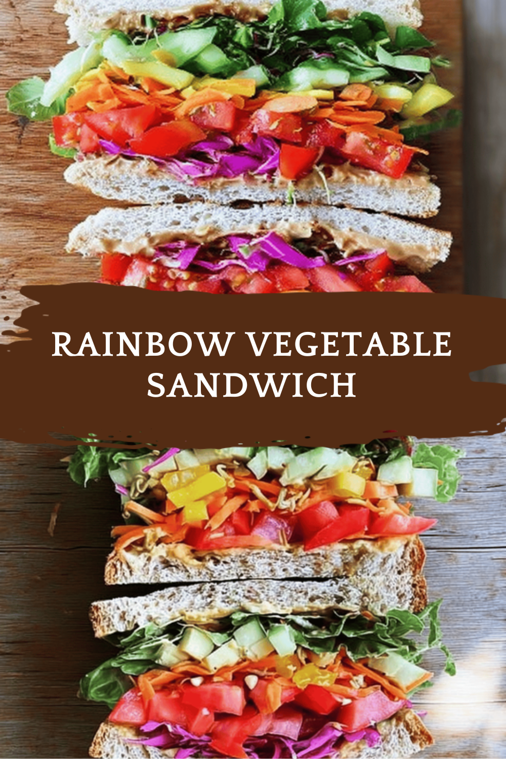 Rainbow Vegetable Sandwich