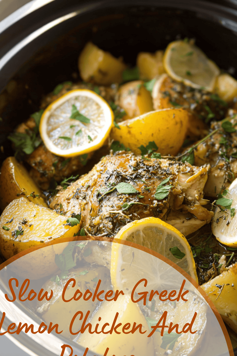 Slow Cooker Greek Lemon Chicken And Potatoes