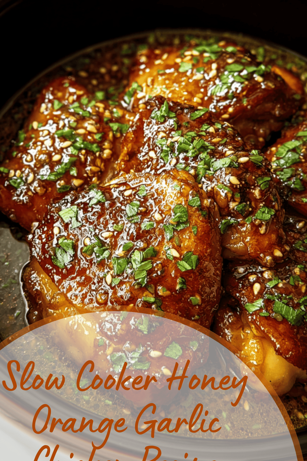 Slow Cooker Honey Orange Garlic Chicken Recipe