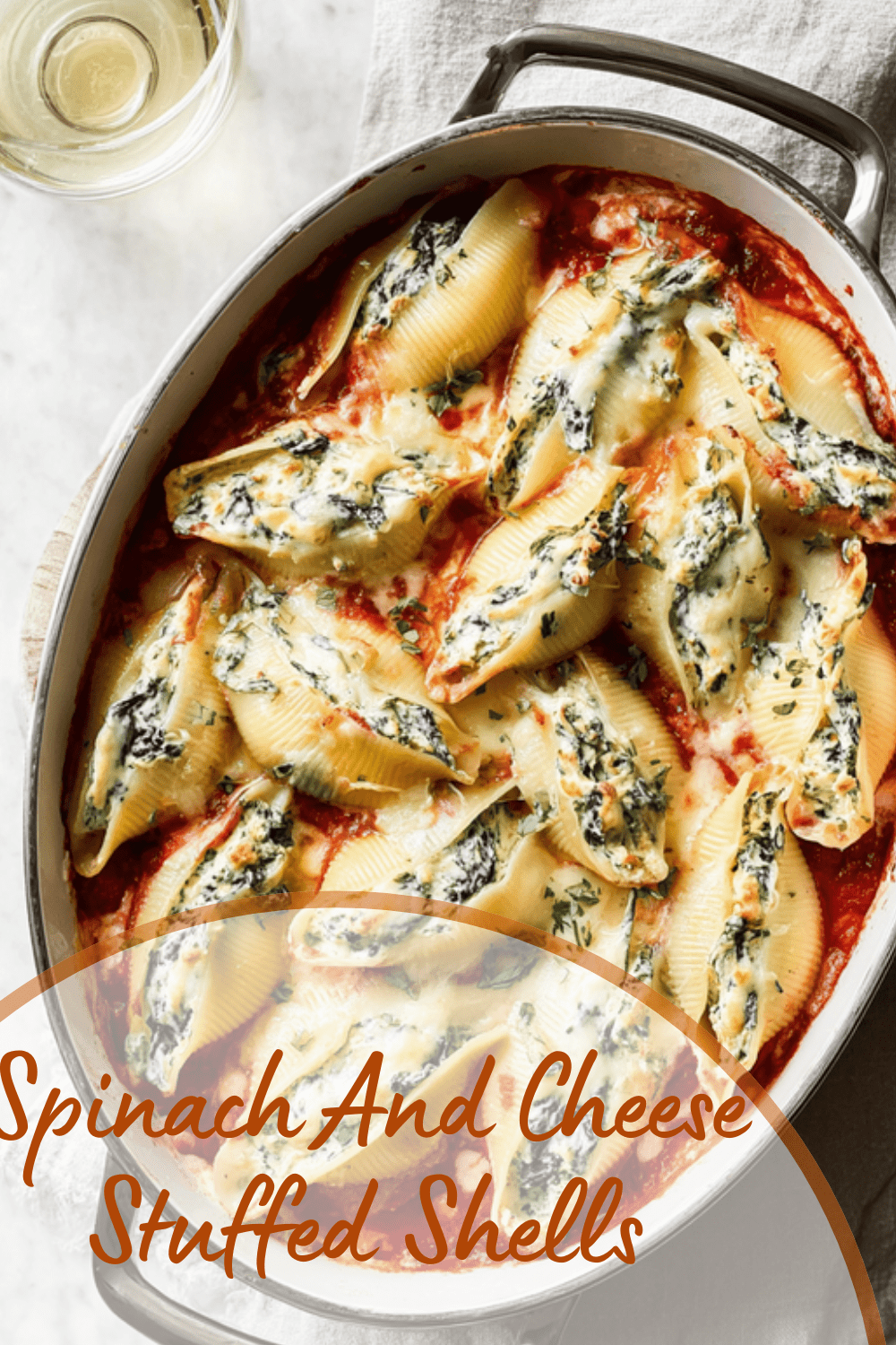Spinach And Cheese Stuffed Shells