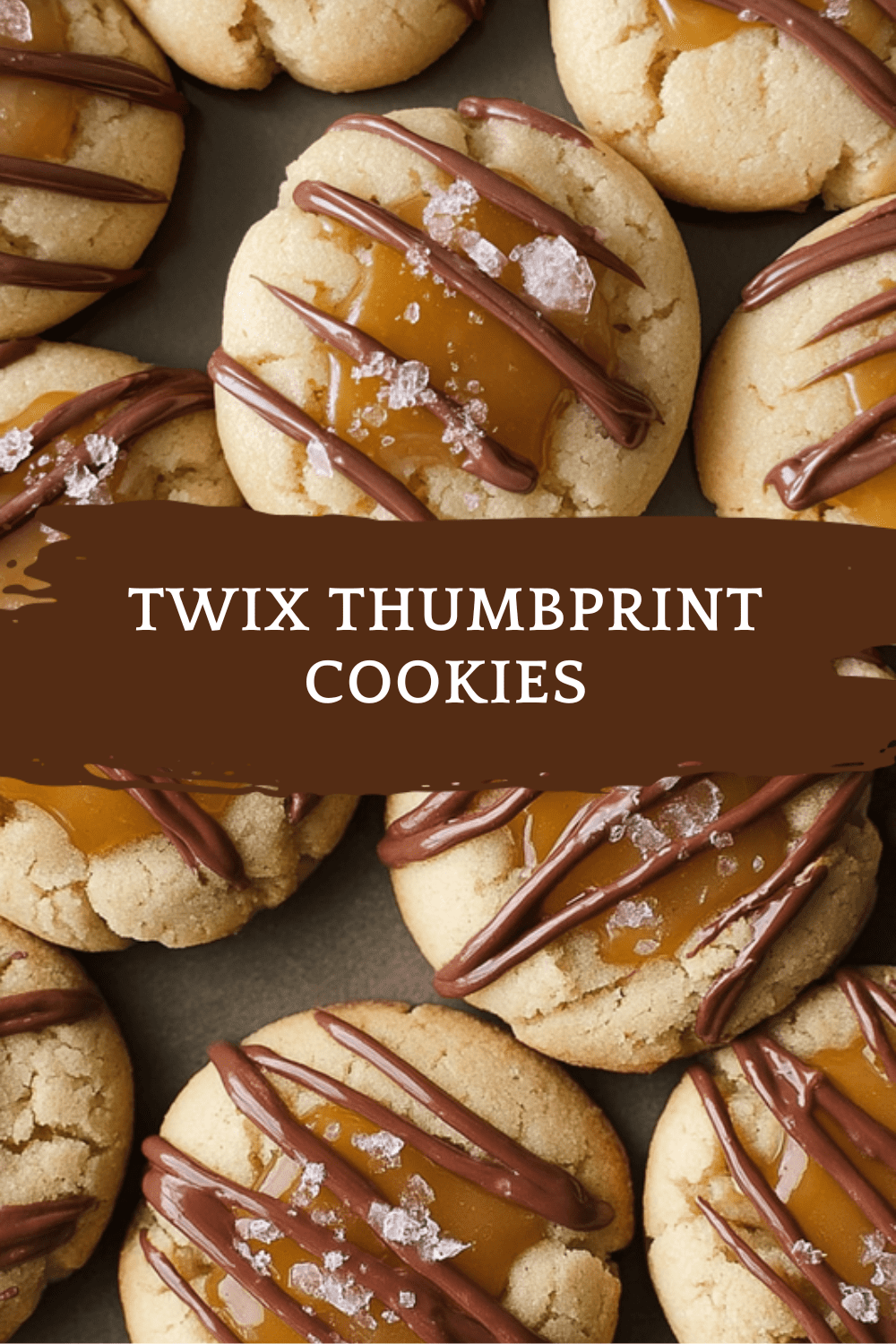 Twix Thumbprint Cookies