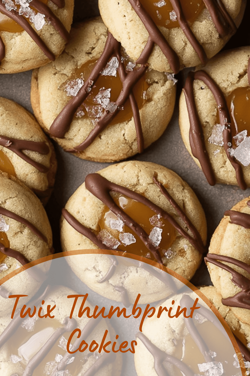 Twix Thumbprint Cookies
