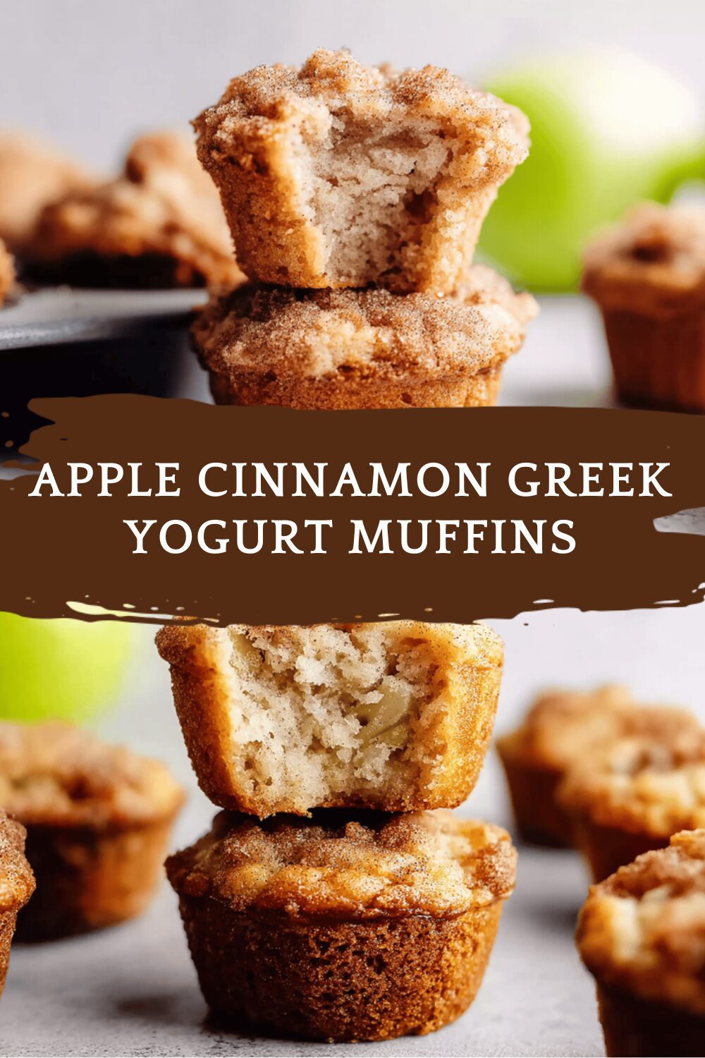 Apple Cinnamon Greek Yogurt Muffins