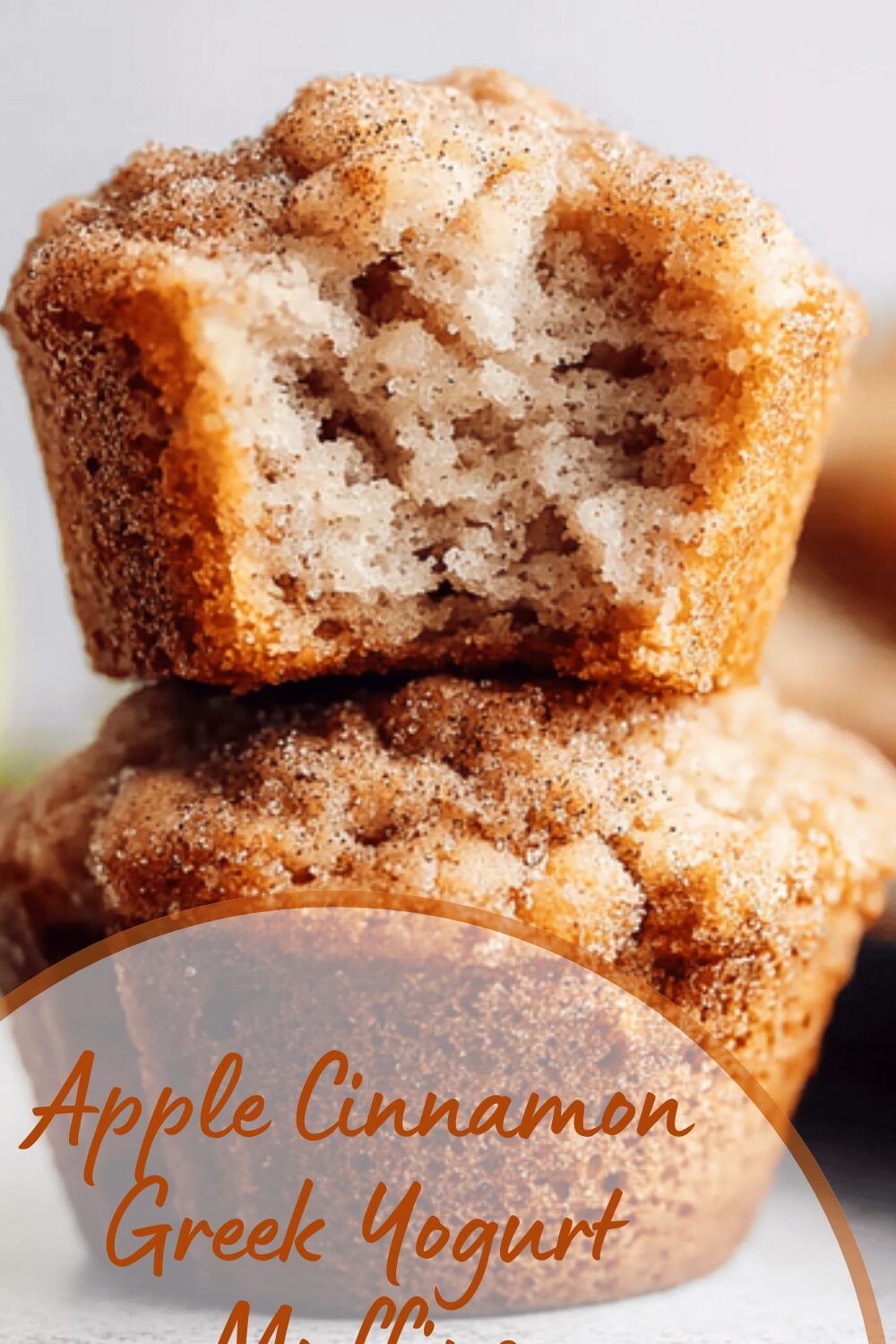 Apple Cinnamon Greek Yogurt Muffins