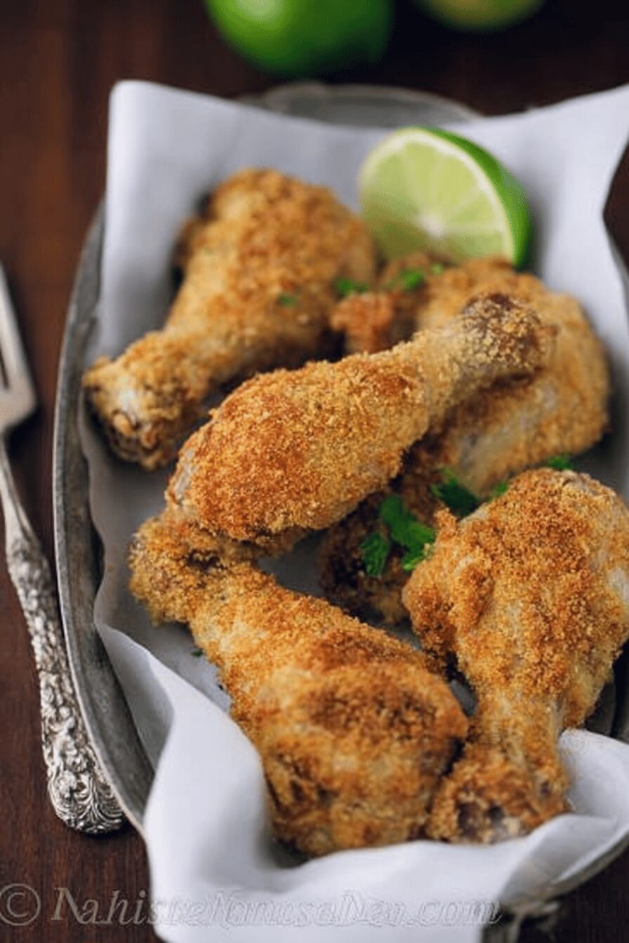 Breaded Baked Chicken Drumsticks