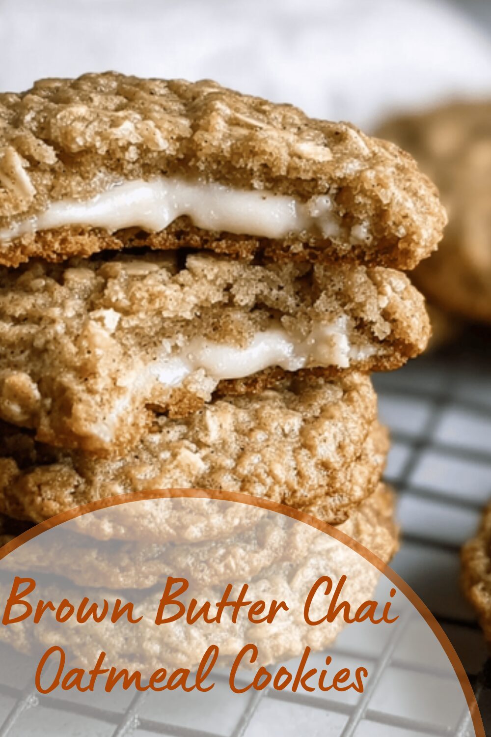 Brown Butter Chai Oatmeal Cookies