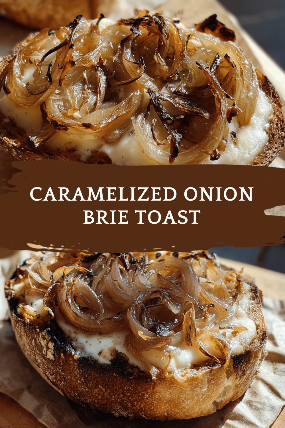 Caramelized Onion Brie Toast