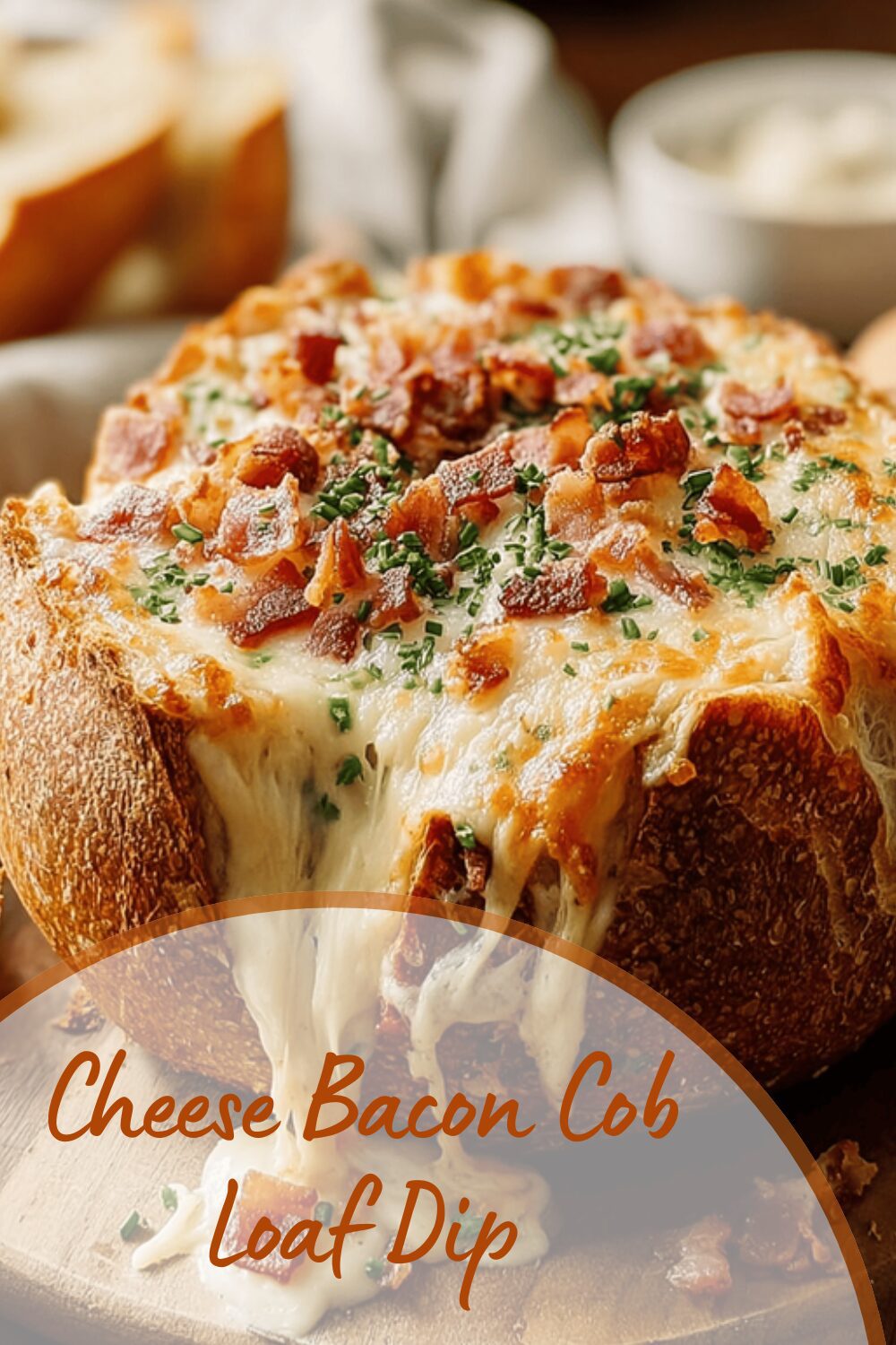 Cheese Bacon Cob Loaf Dip