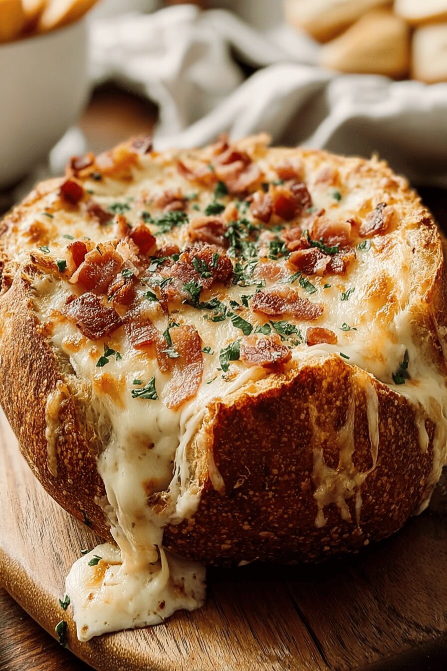 Cheese Bacon Cob Loaf Dip