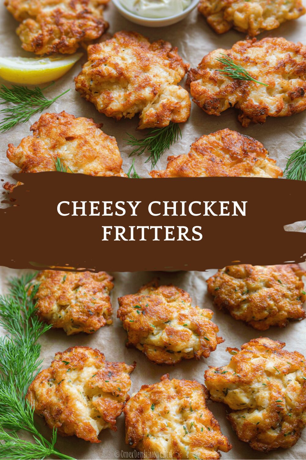 Cheesy Chicken Fritters