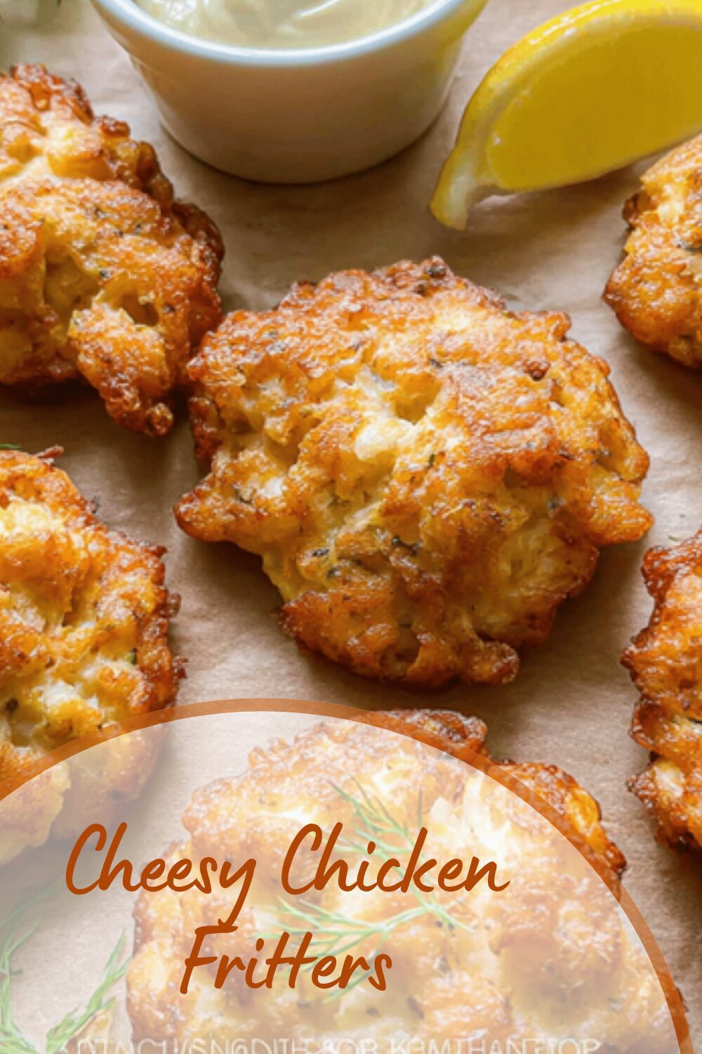 Cheesy Chicken Fritters