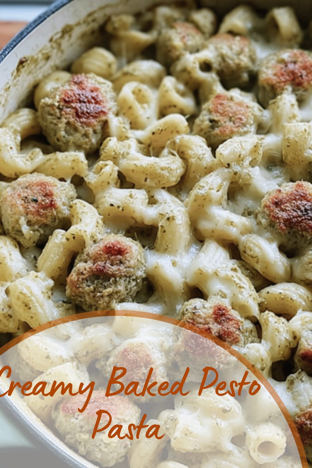 Creamy Baked Pesto Pasta
