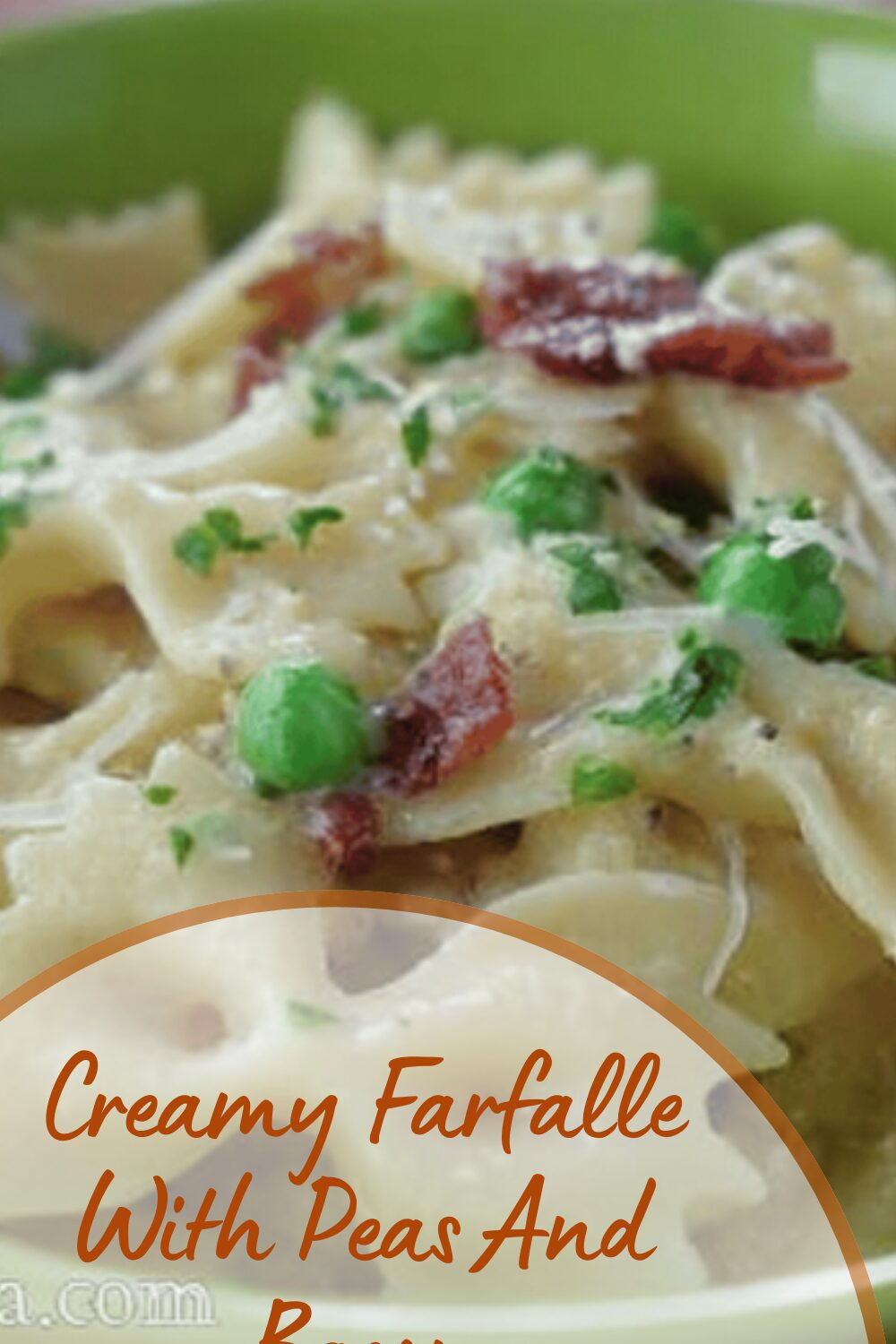 Creamy Farfalle With Peas And Bacon