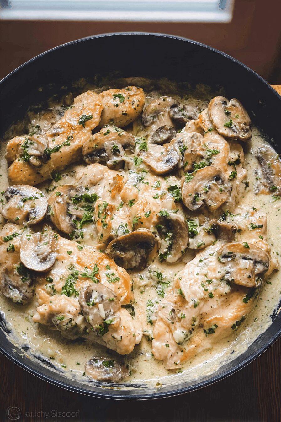 Creamy Herb Mushroom Chicken