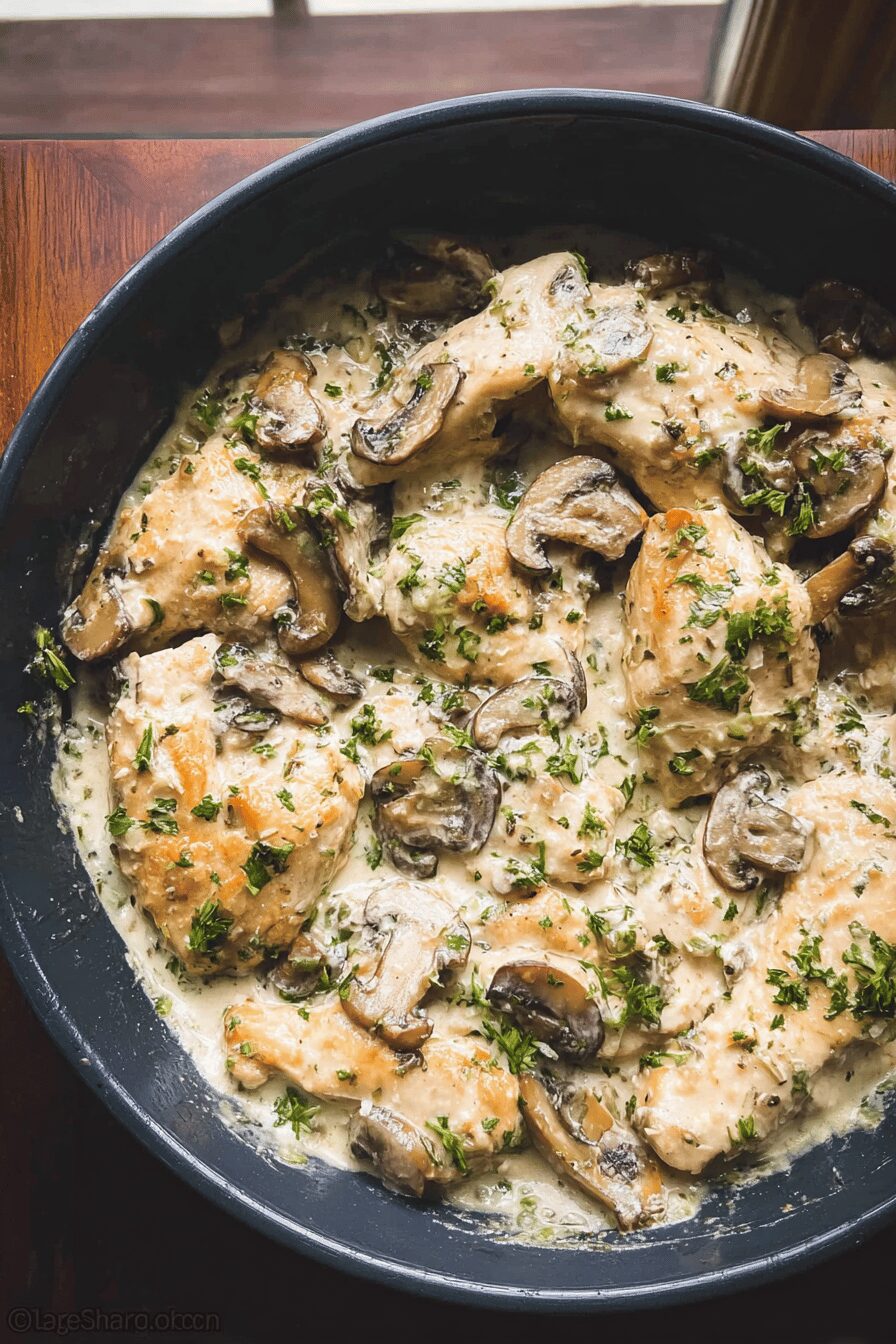 Creamy Herb Mushroom Chicken