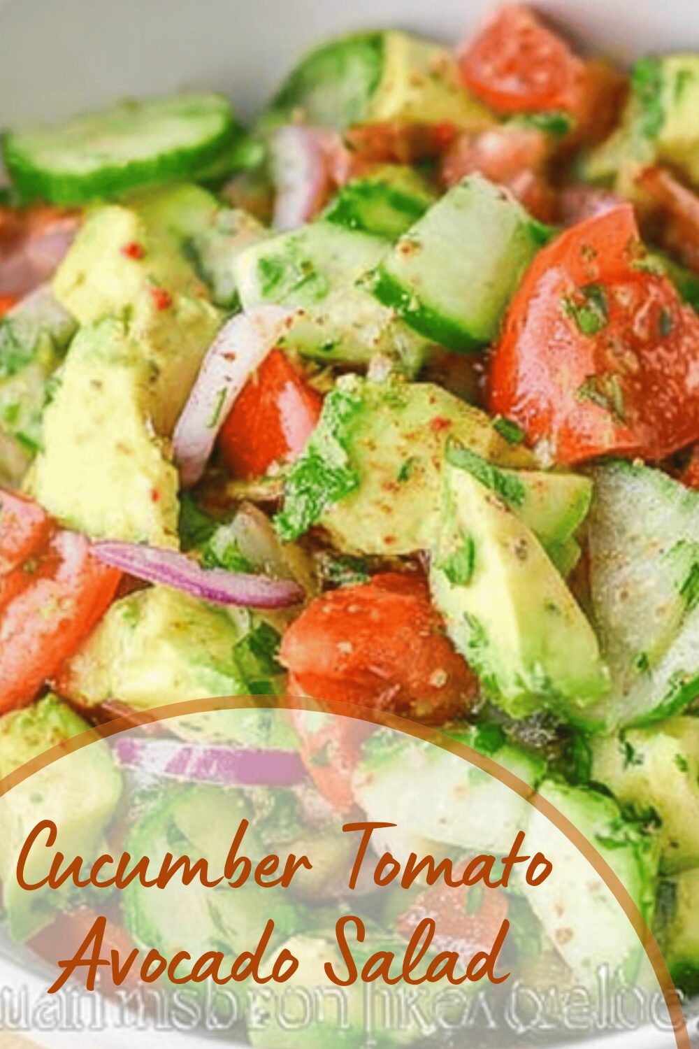 Cucumber Tomato Avocado Salad