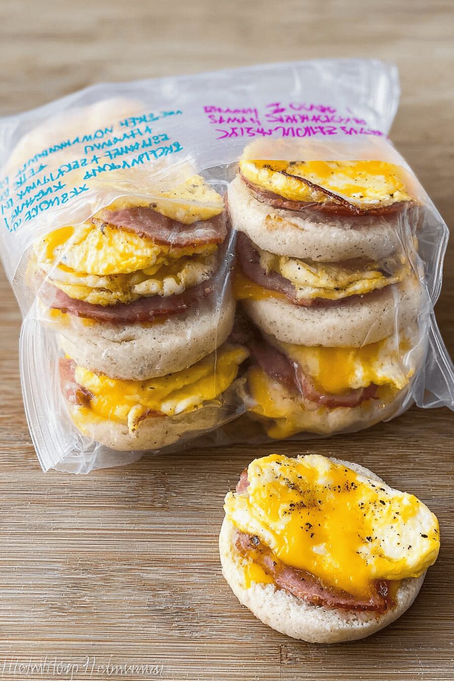 Freezer Breakfast Sandwiches