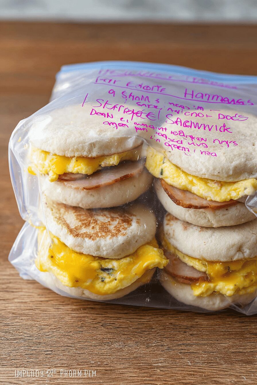 Freezer Breakfast Sandwiches