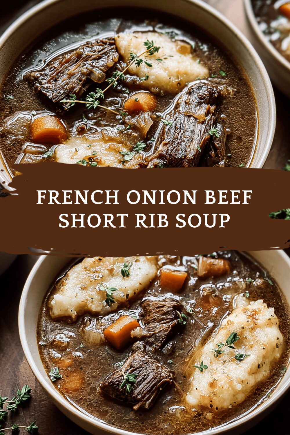 French Onion Beef Short Rib Soup