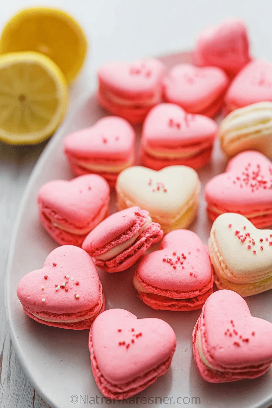 Heart Macarons