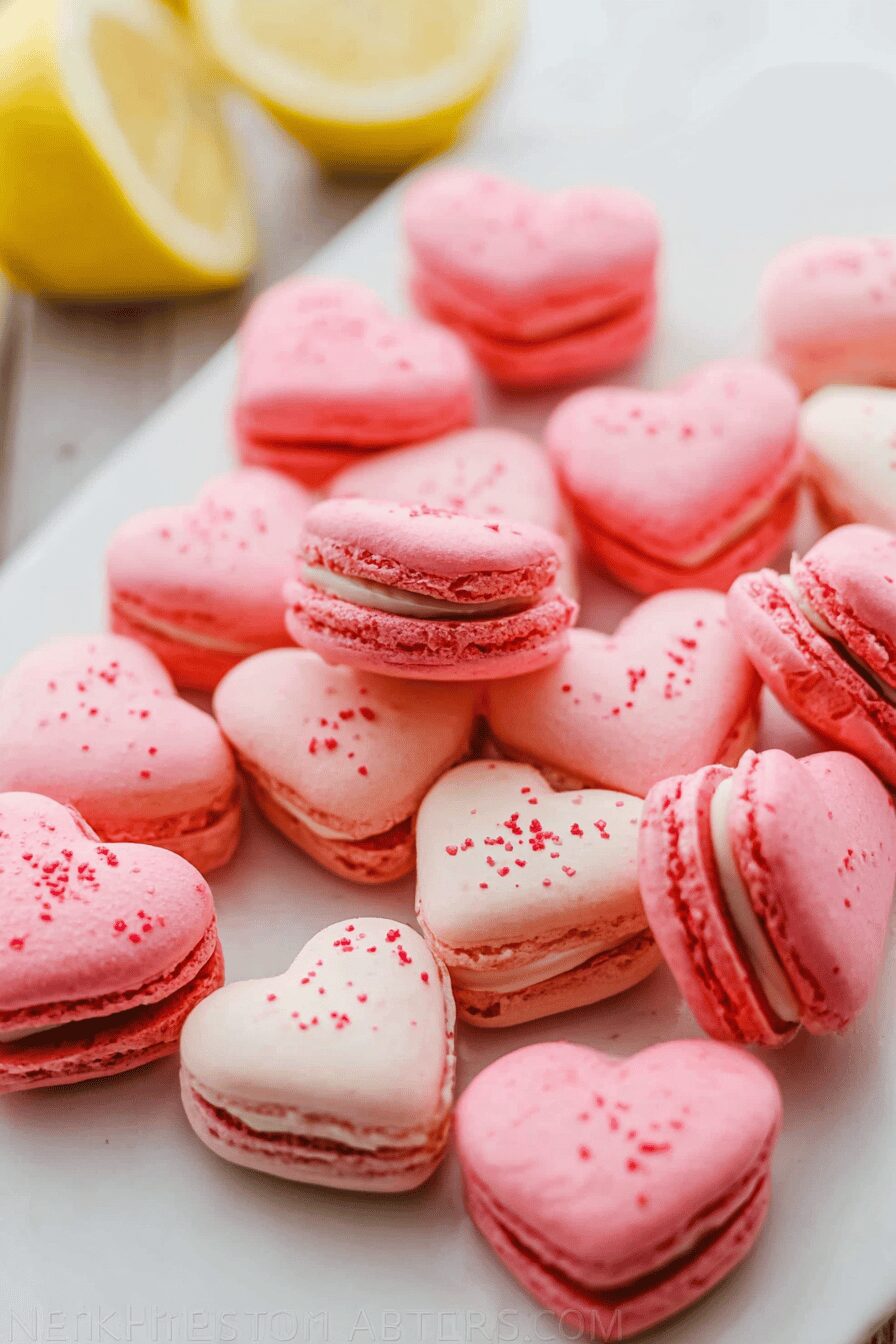 Heart Macarons