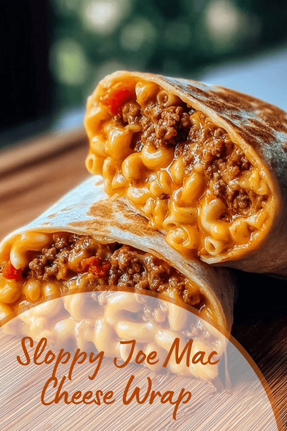 Sloppy Joe Mac Cheese Wrap