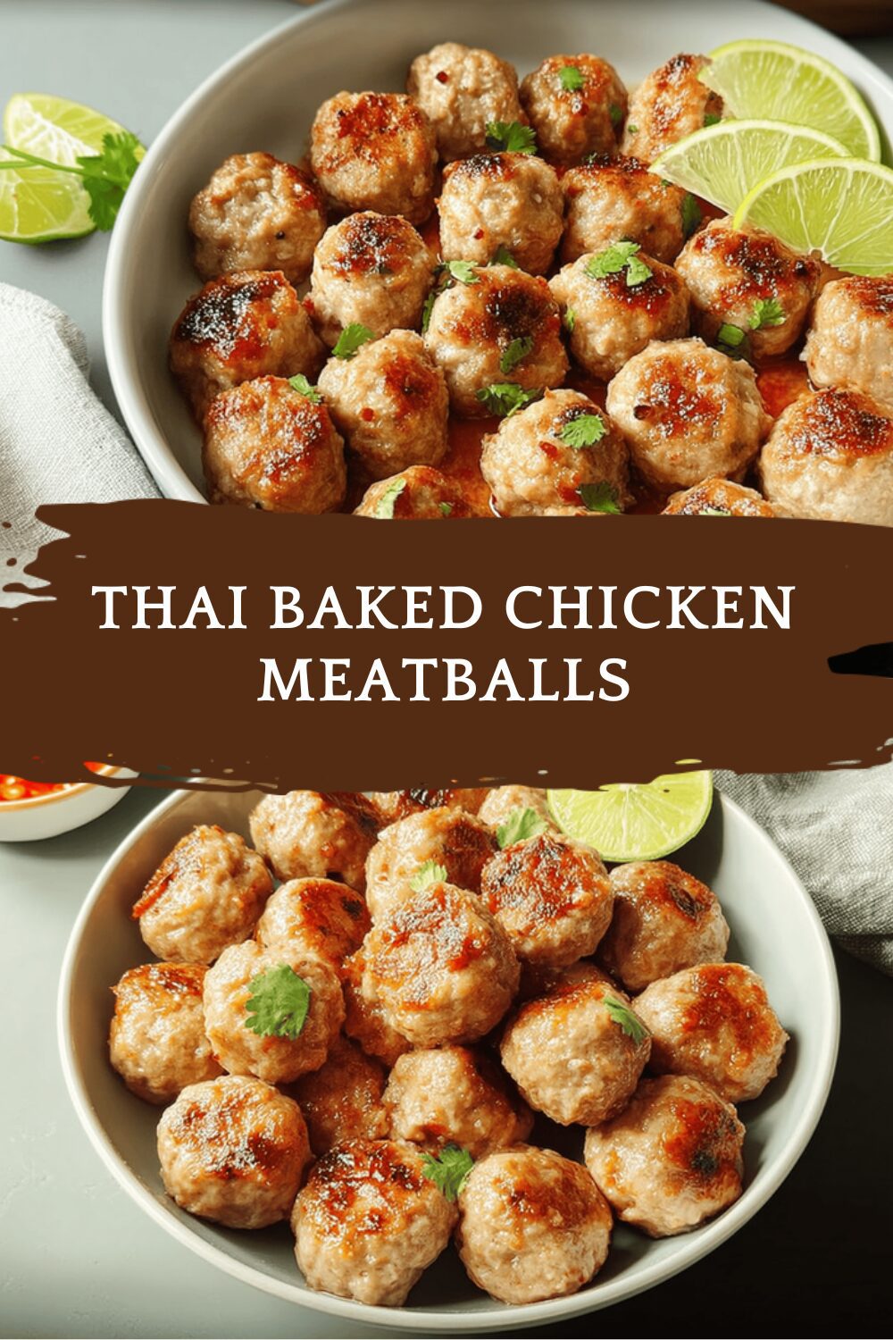 Thai Baked Chicken Meatballs
