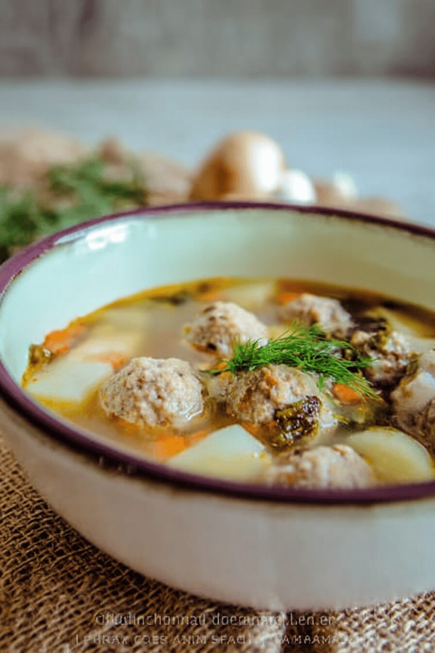 Turkey Meatball Soup