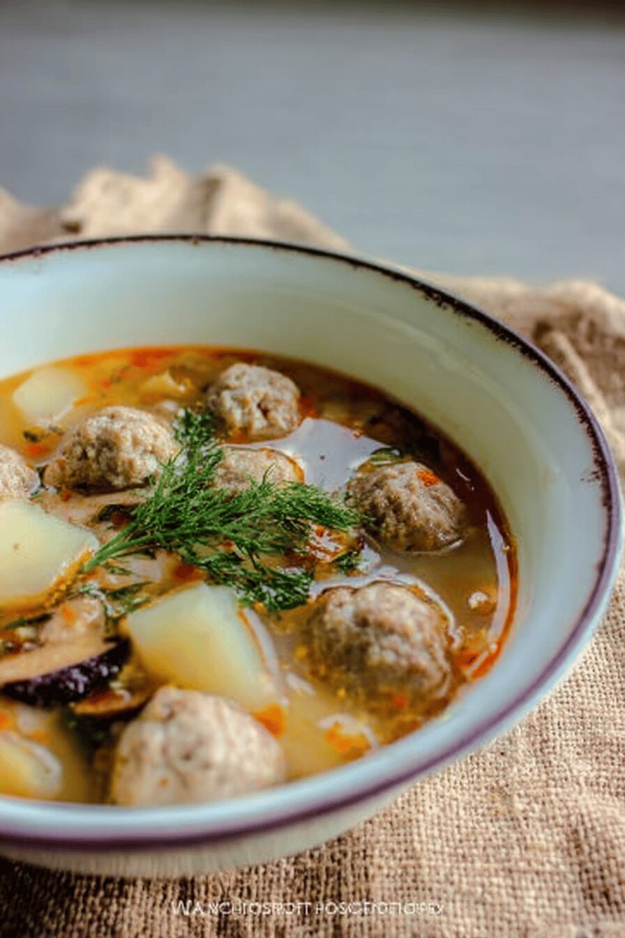 Turkey Meatball Soup