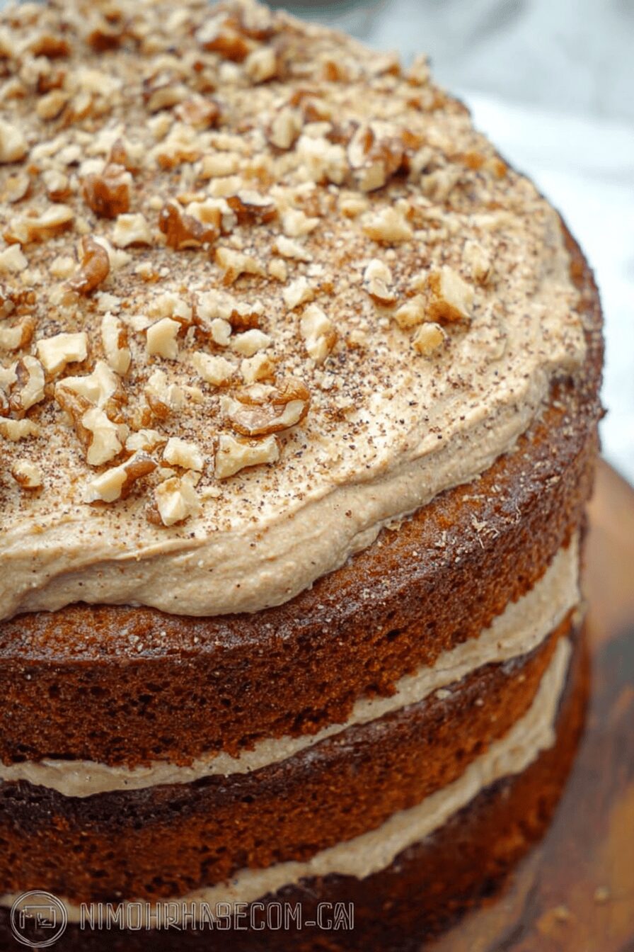 Walnut Poppy Seed Cake
