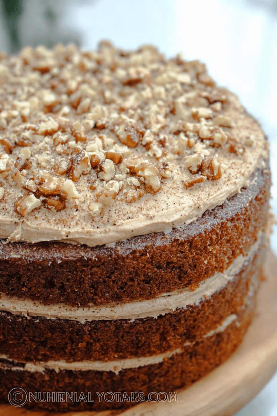 Walnut Poppy Seed Cake