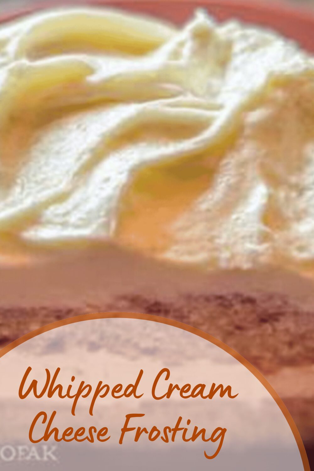 Whipped Cream Cheese Frosting