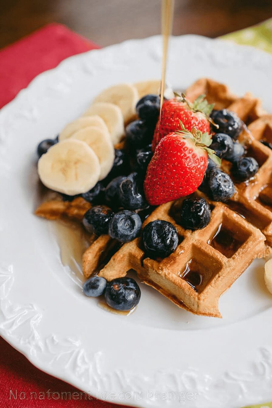 Whole Wheat And Blueberry Waffles