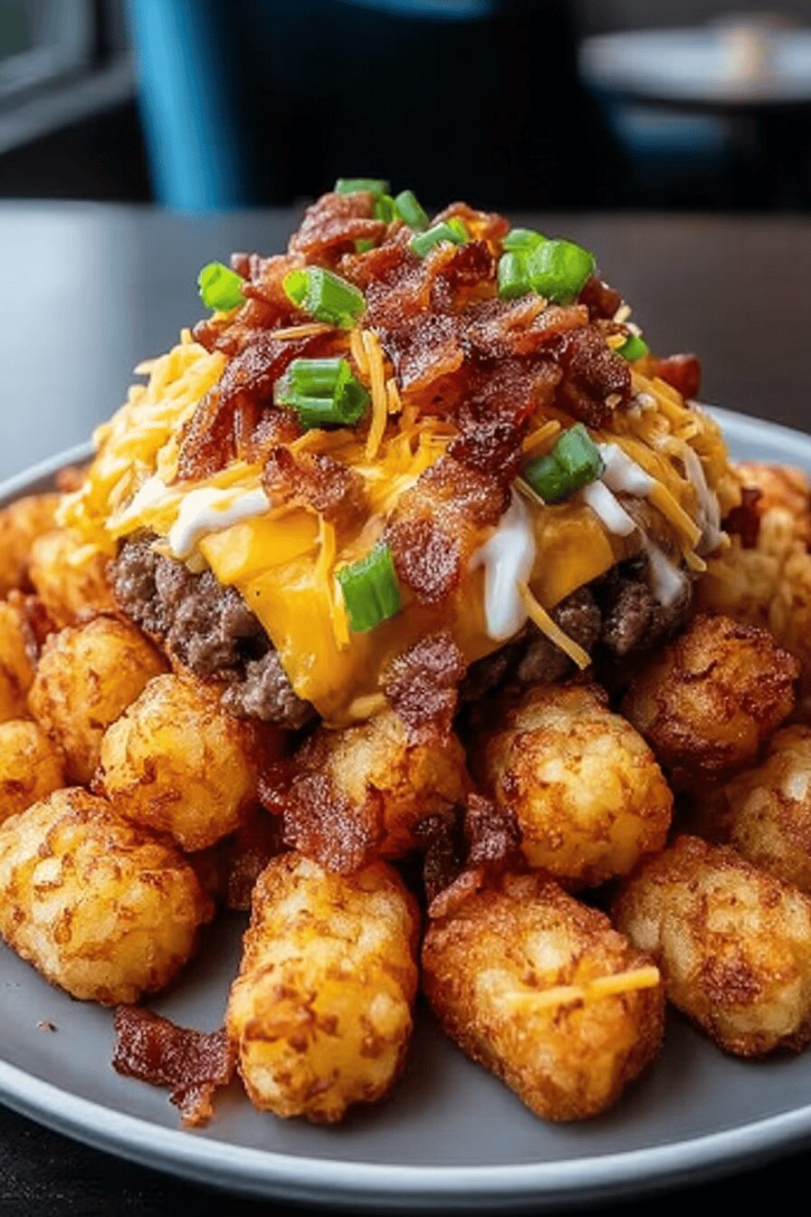 Bacon Cheeseburger Tater Tots