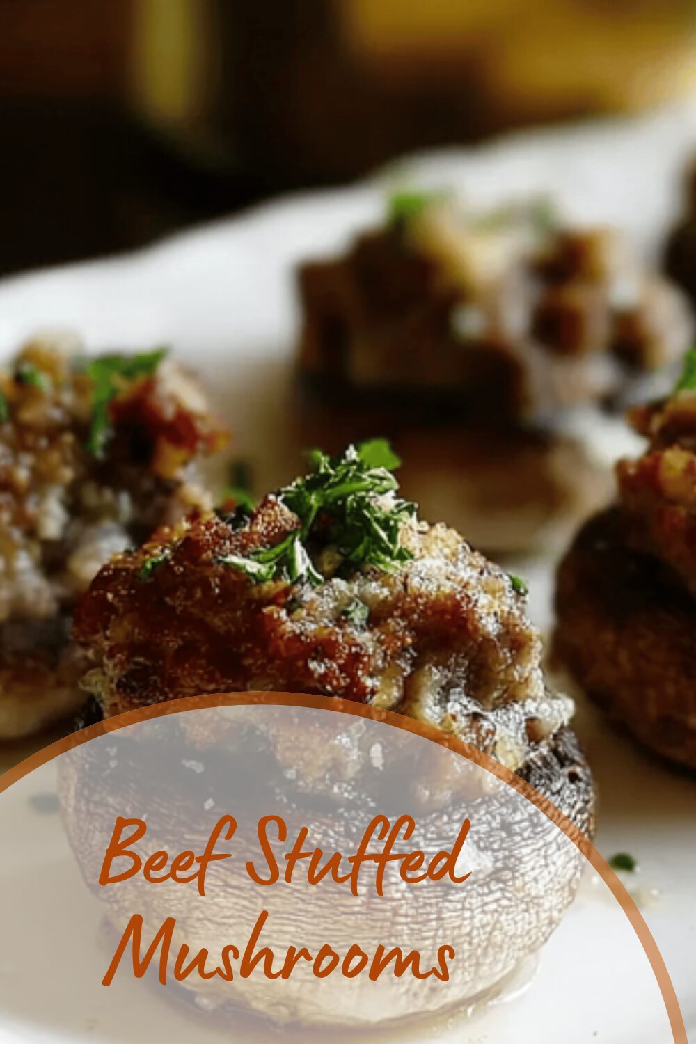 Beef Stuffed Mushrooms