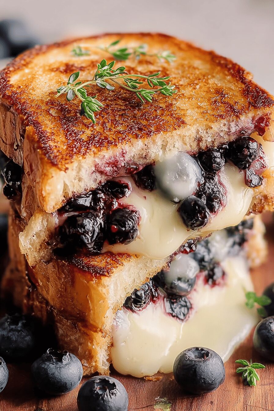 Blueberry Brie Grilled Cheese