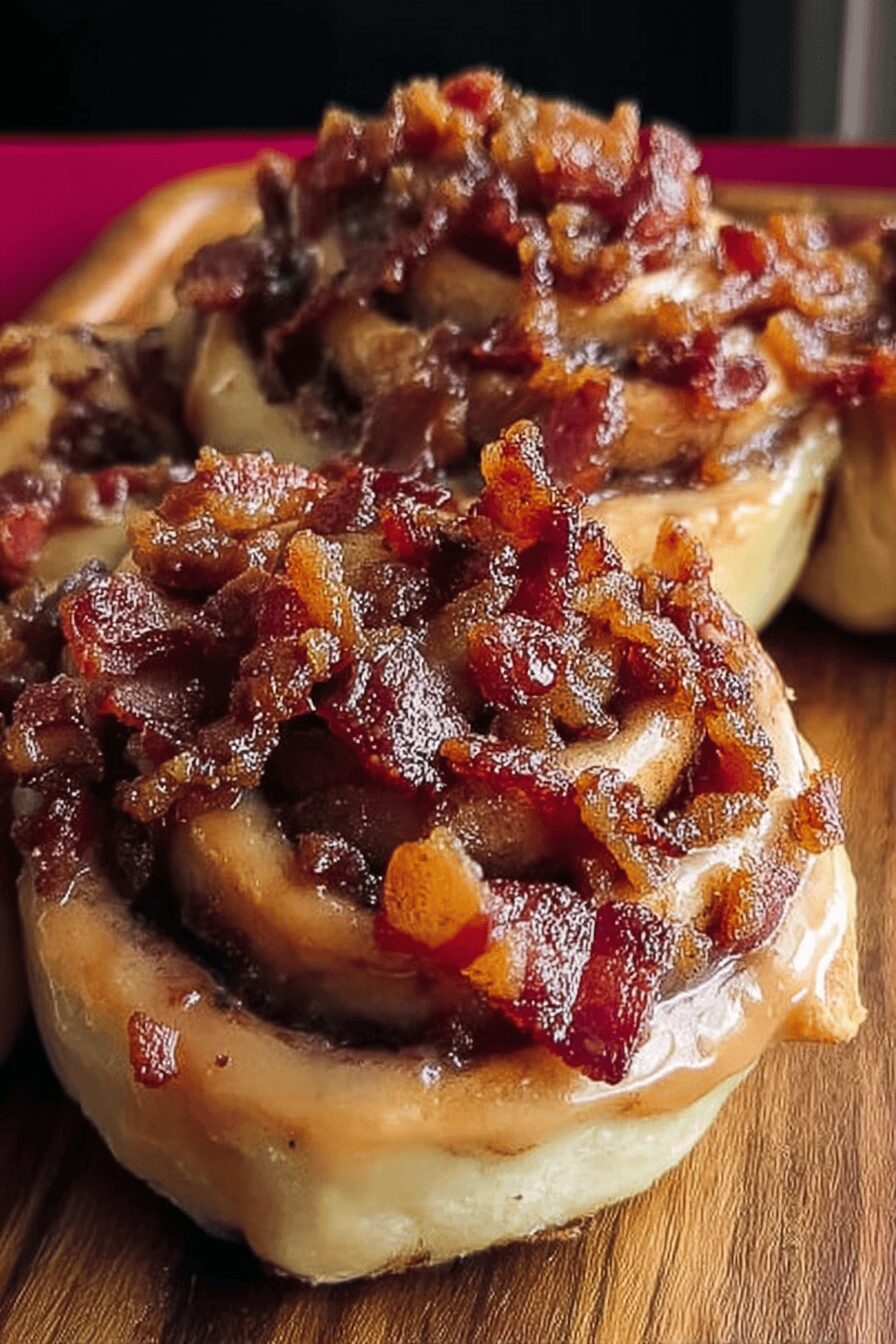 Bourbon Maple Bacon Rolls
