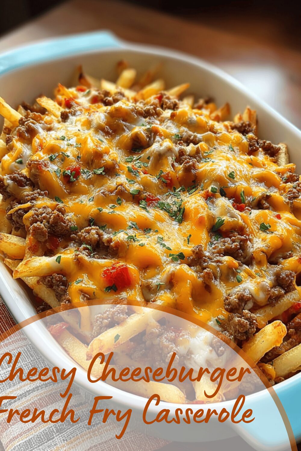 Cheesy Cheeseburger French Fry Casserole