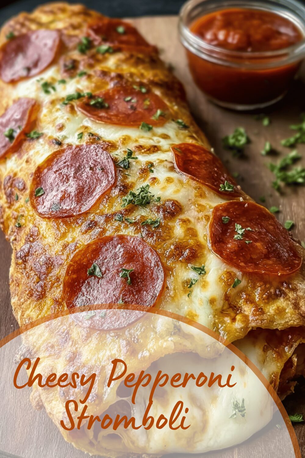 Cheesy Pepperoni Stromboli
